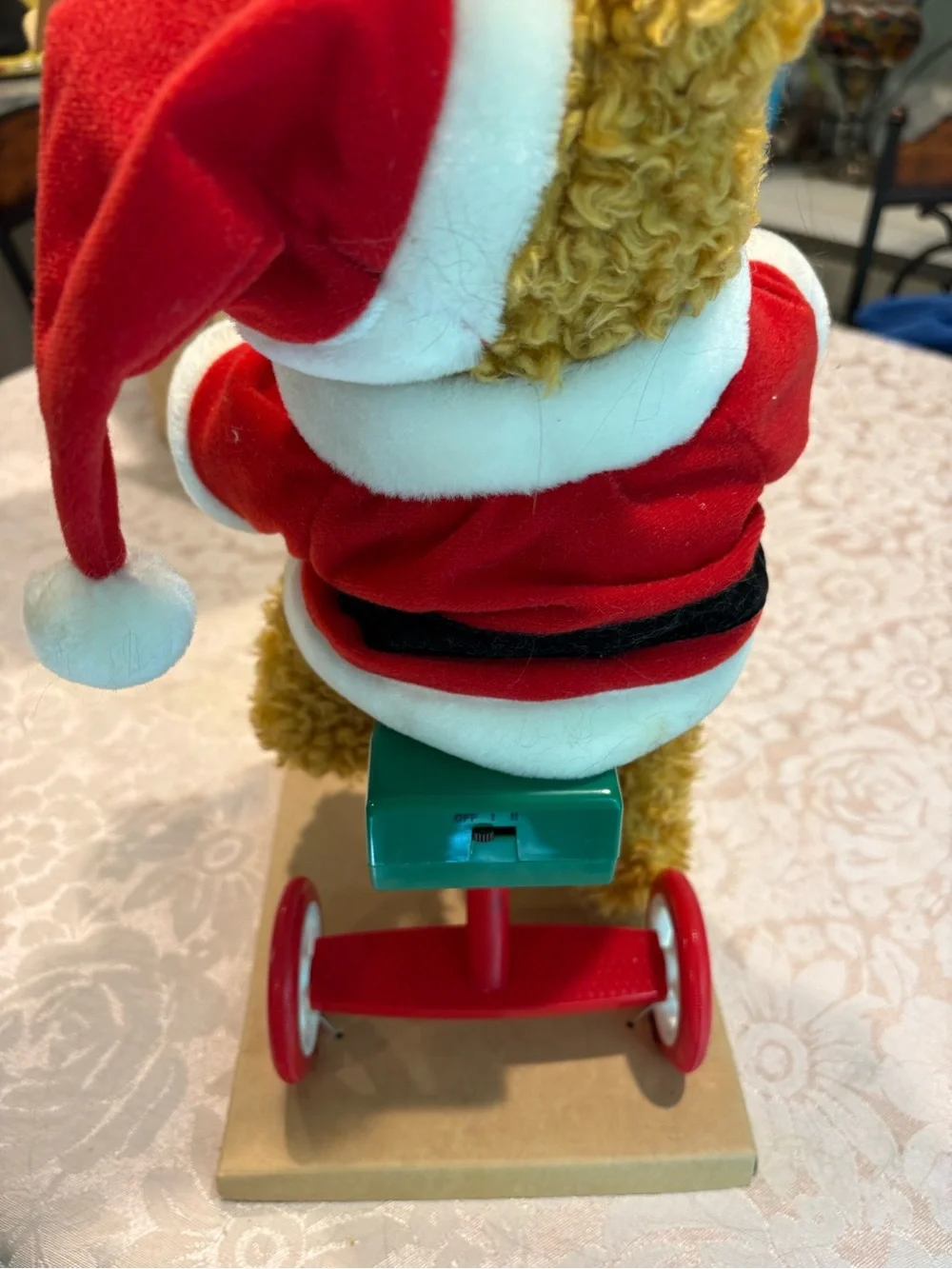 Vintage Teddy Bear On Battery Operated Tricycle 1997